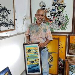 Edy der angebliche Künstler des Bildes