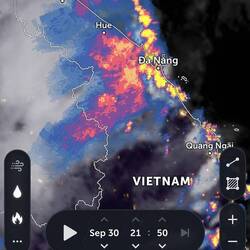 Massive thunderstorm over us