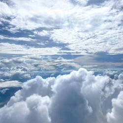 Beutiful clouds from the plane