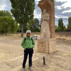 Half way point just outside Sahagun.