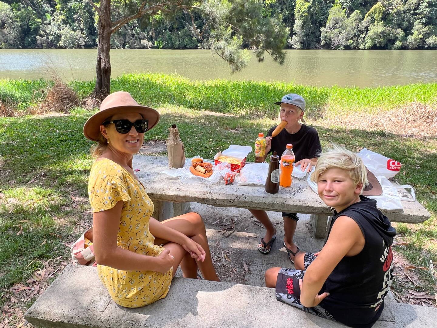Lunch by the river