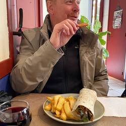Kebab and chips