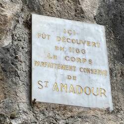The remains of St Amadour that remained in tact