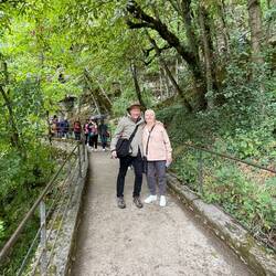 Walking along the stations of the cross