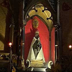 The Black Virgin - apparently she "went missing" for several hundred years