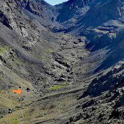 Our spectacular camp site - watch the tents!