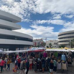 Saturday market - food, clothes, a bit of everything