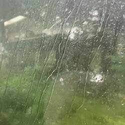 It rained for only about an hour of the trip