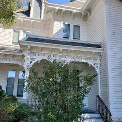 Front entry to his home