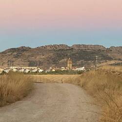 Looking back on Zafra and those interesting cliffs