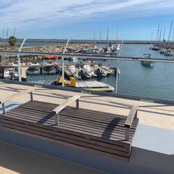 A seat on a bridge - what a lovely idea