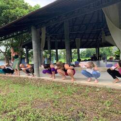 Nasal cleansing each morning - one of the kriyas (purification) in yoga