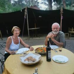 Sogar Wein war im Angebot