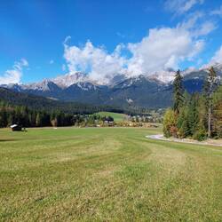 Blick auf Leutasch