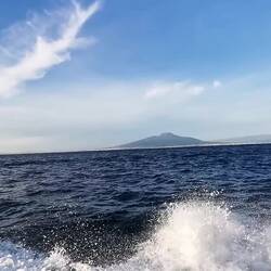 Vesuv vom Wasser, bewegt