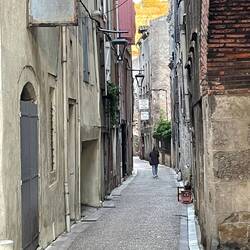 Beautiful narrow streets of the old city