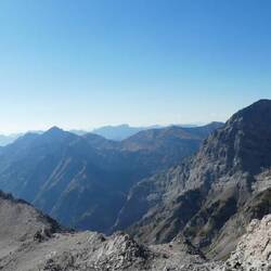 Part of the view at the summit