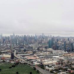 Just coming into La Guardia the clouds are clearing up a bit