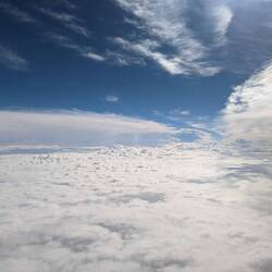 Lots of clouds on the flight and the bumpy ride coming down. Due to the remains of Hurricane Ian