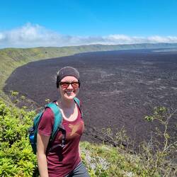 Am Vulkankrater Sierra Negra