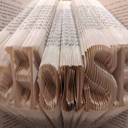 Night cafe name, carved in a book