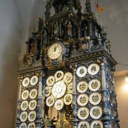 The astronomical clock in Besançon Cathedral