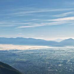 Blick in das Tal bei Tetovo, Nordmazedonien