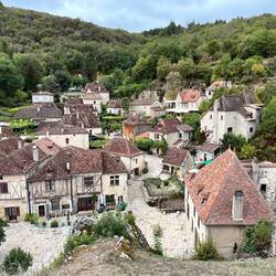The village looking down from the highest point