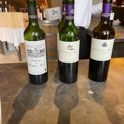 The wine selection we got to taste