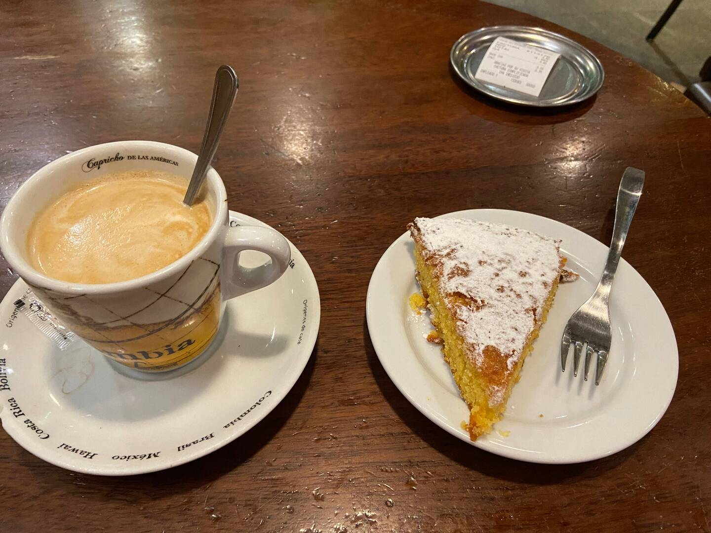 Last café in Santiago