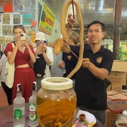 Snake wine!