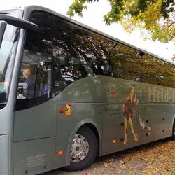 Unser Fahrer Volker mit seinem "Rattenfänger"