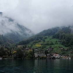 Die Berge kann man nur noch ahnen.