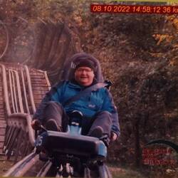 Mit dem Harzbob geblitzt.