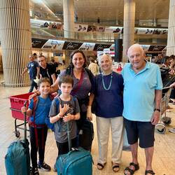 Micha and Ofra surprised us and met us when we arrived