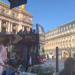 Great people watching at Place de l'Opera