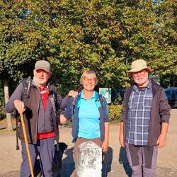 Der berühmte weiße Grenzstein!