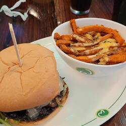 Portobello mushroom burger