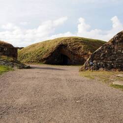 Hillocks inside the fortress. They reminded me of Hobbit houses.