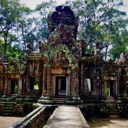 Chau Say Tevoda. I nearly stepped on a snake when I went into this structure.