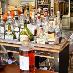 The bar where we had our passport stamped had an impressive booze cart