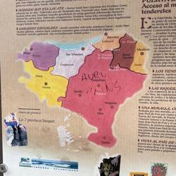 The seven Basque regions