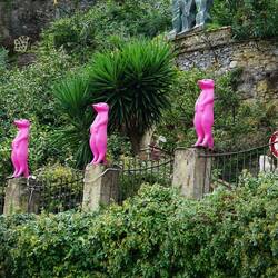 Sculpture park in Portofino