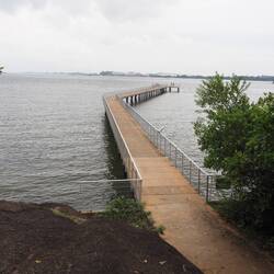 South facing jetty behind the visitor center.