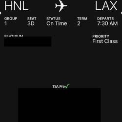 Boarding pass for AA1480.