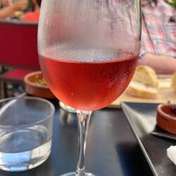 The rosé was a perfect accompaniment to our lunch