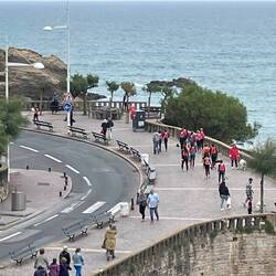 Lots of people out for their daily constitutional