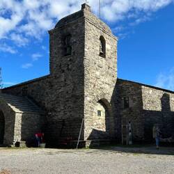 Iglasia Santa María do Cebreiro - built in the 11th century. Oldest church on the Camino
