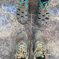 Old shoes, new shoes.