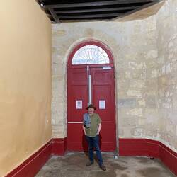 The entrance to our building is huge